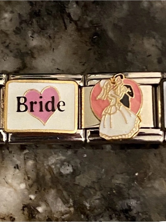 Unknown Jewelry - 18 Charm Bride/ Wedding/ Honeymoon/ Engagement Bracelet Italian Charm Bracelet